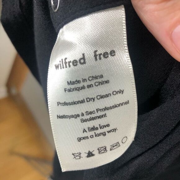 ARITZIA WILFRED FREE Aamito‎ Snap Black Dress Sz S - Picture 7 of 8